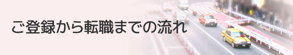 ご登録から転職までの流れ